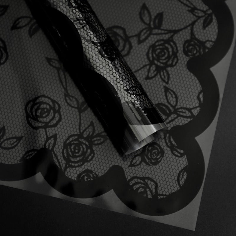 20pcs Rose Lace Cellophane Wrap (57x57cm)
