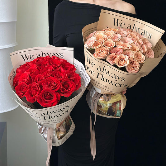 20pcs Newspaper Pattern Bouquet Paper (40x56cm)