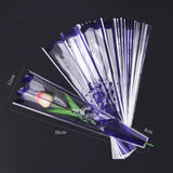 Load image into Gallery viewer, 100pcs Stripe Heart Single Flower Sleeves Bags