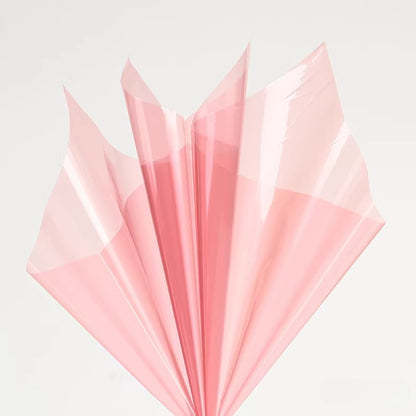20pcs Colored Clear Cellophane Wrap Sheet (58x58cm)