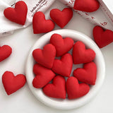 Load image into Gallery viewer, 12pcs Red Cotton Heart Accents