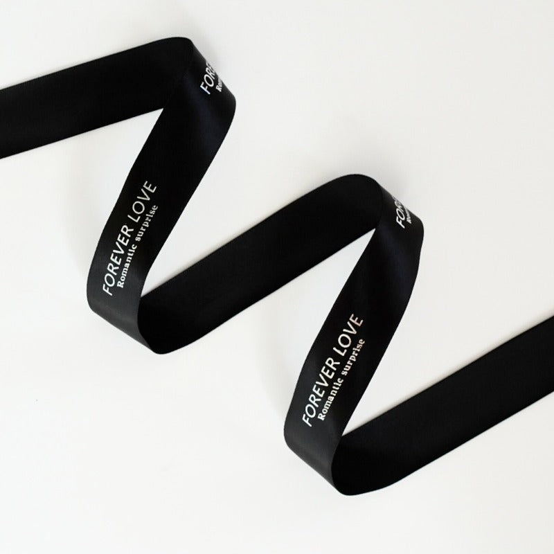"Forever Love" Printed Satin Ribbon (25mm x 20Yd)
