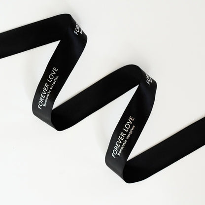 "Forever Love" Printed Satin Ribbon (25mm x 20Yd)