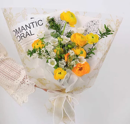 20pcs Rose Garden Flower Wrap Cellophane (57x57cm)