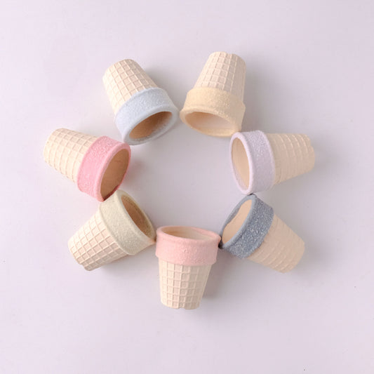 Ceramic Ice Cream Cone Plant Pots (6-Piece)