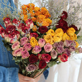 Load image into Gallery viewer, 20-Stem Real Dried Rose Flower Bouquet