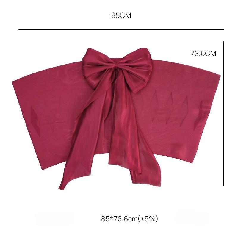 Satin Bouquet Stabilizing Sheet with Large Bow