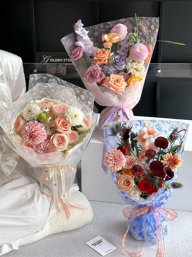 Frosted Botanical Cellophane Paper Pack 20 (57x57cm)