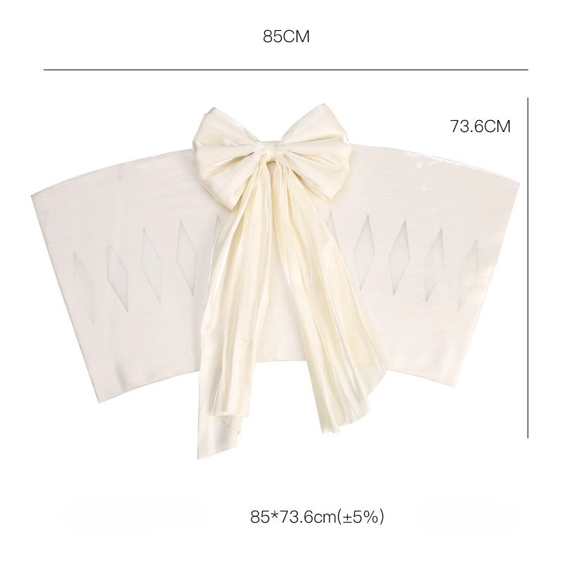 Satin Bouquet Stabilizing Sheet with Large Bow