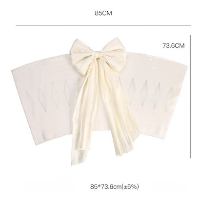 Satin Bouquet Stabilizing Sheet with Large Bow
