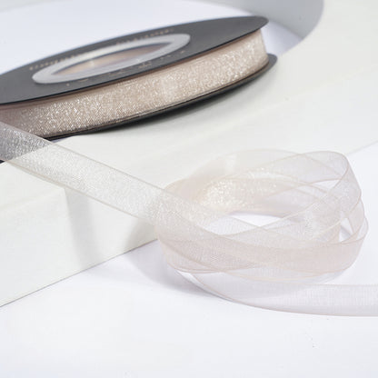 Solid Color Sheer Organza Ribbon (10mmx50Yd)