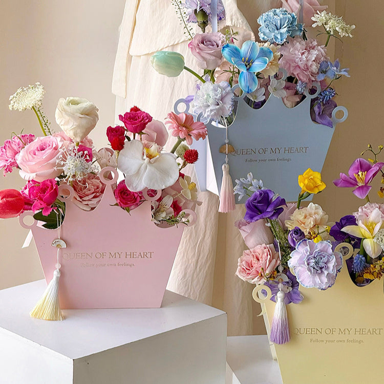 صندوق زهور التاج مكون من 9 قطع لعيد الأم