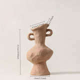 Load image into Gallery viewer, Earthy Tone Sculptural Clay Vase