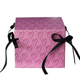 Load image into Gallery viewer, Heart Print Pink Party Favor Gift Box Pack 10