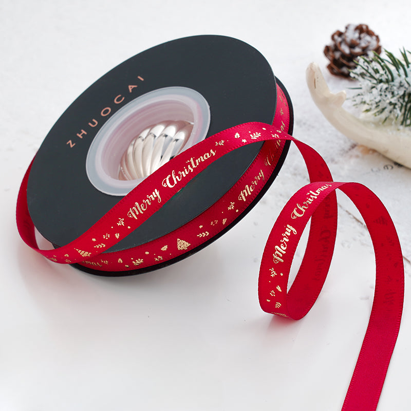 24 Yards Christmas Satin Ribbon for Crafts