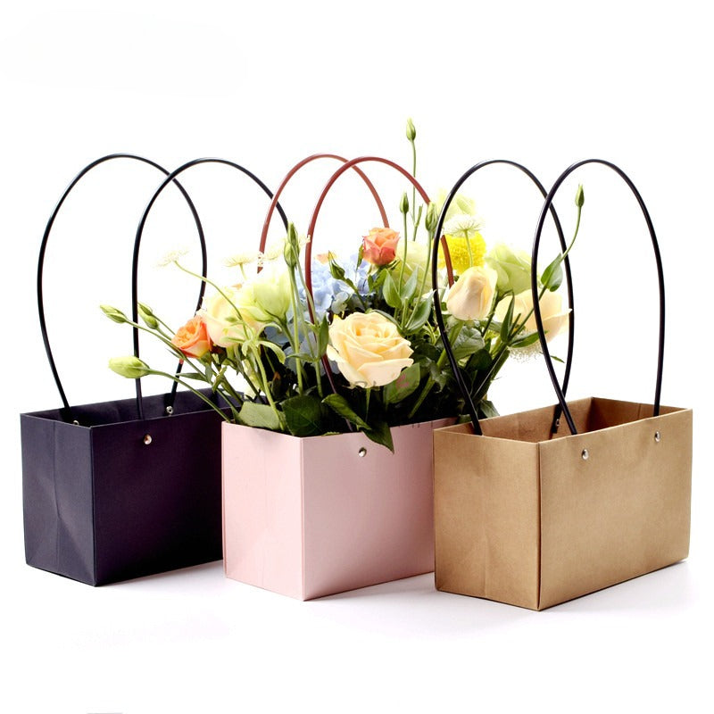 Flwer Bas 10pcs Waterproof Rectangular Flower Carrier Bags – Floral Supplies Store