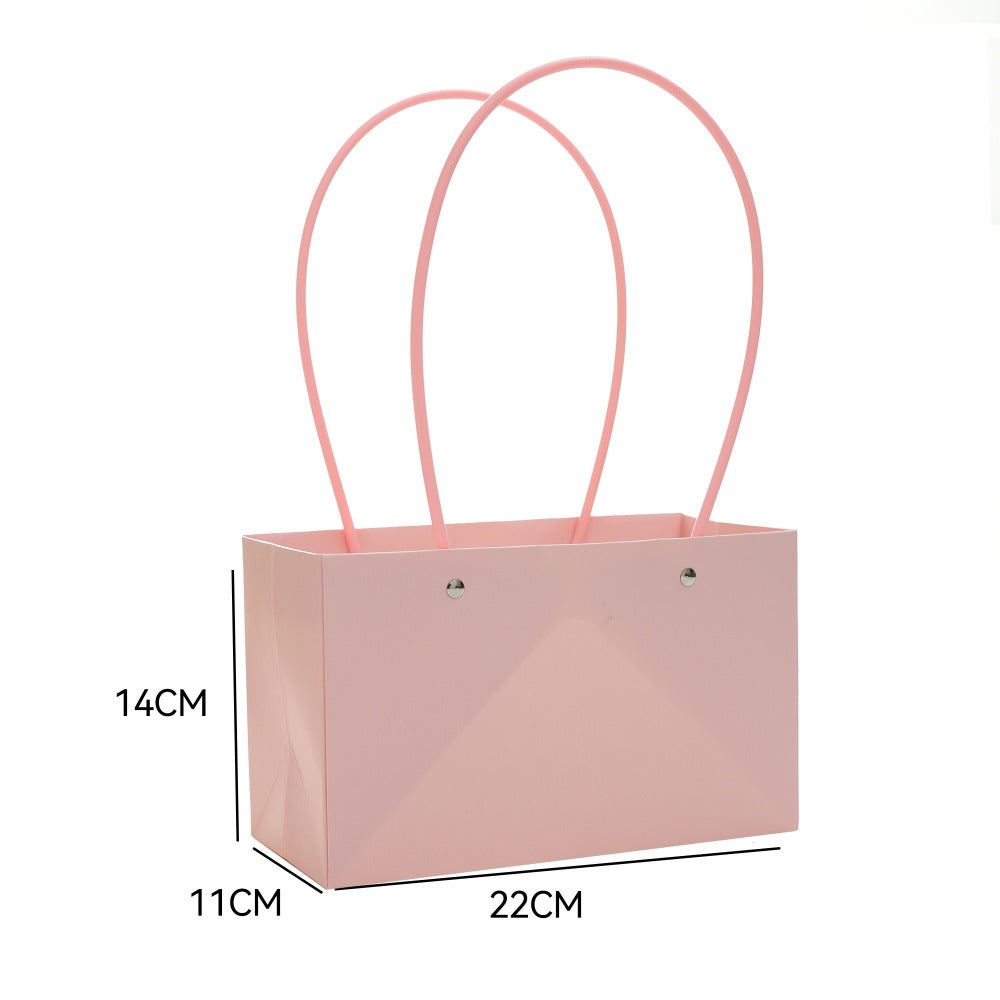 Pink Kraft Paper Flower Bouquet Bags Pack 10