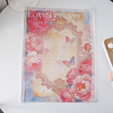 Load image into Gallery viewer, 5pcs Vintage Lace-Trim Flower Wrap Paper (36x48cm)