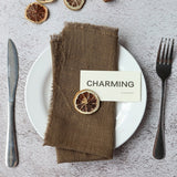 Load image into Gallery viewer, 10pcs Fringed Cotton Cloth Napkins (42x42 cm)