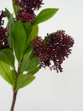 Load image into Gallery viewer, Artificial Japanese Skimmia Spray 54cmH