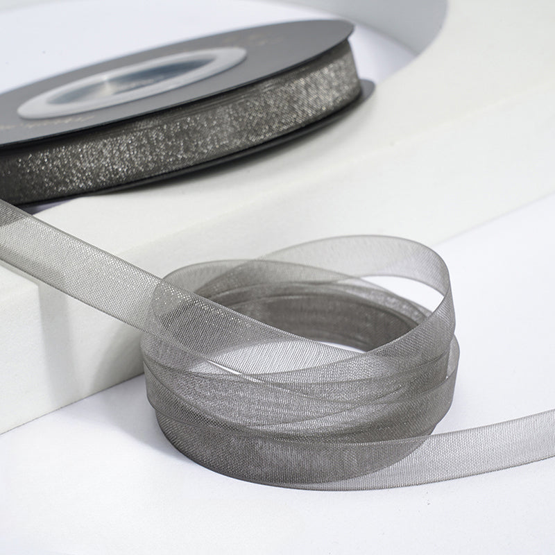 Solid Color Sheer Organza Ribbon (10mmx50Yd)