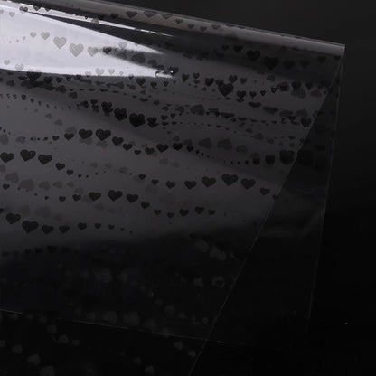 20pcs Heart Wave Cellophane Wrap (57x57cm)