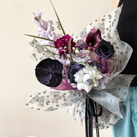 20pcs Frosted Butterfly Cellophane Wrap (58x58cm)