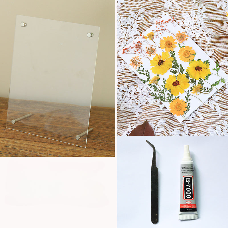Dried Flowers Pressed Flowers Photo Frame DIY Kit