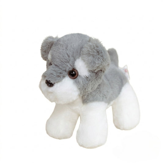 Peluche de schnauzer douillette de 18 cm