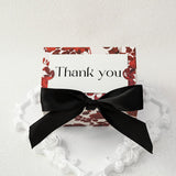 Load image into Gallery viewer, Red Floral Thank You Gift Box with Ribbon Pack 20