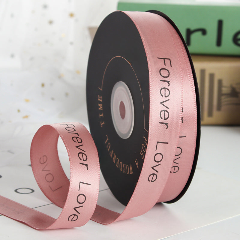 Valentine's Day Forever Love Satin Ribbon (20mmx49Yd)