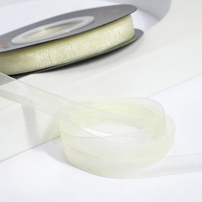 Solid Color Sheer Organza Ribbon (10mmx50Yd)