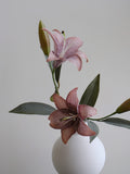 Load image into Gallery viewer, 2pcs Nude Pink Lily Artificial Flowers