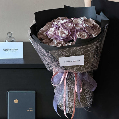 20pcs Clear Rose Cellophane Bouquet Wrap (58x58cm)