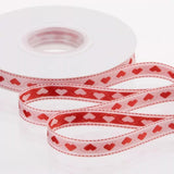 Load image into Gallery viewer, Double-sided Heart Ribbon for Valentine's Day (1cmx15Yd)