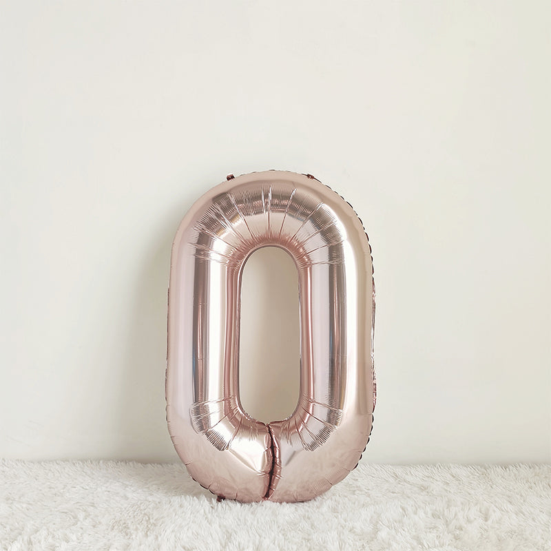 40 Inch Rose Gold Big Number Balloon