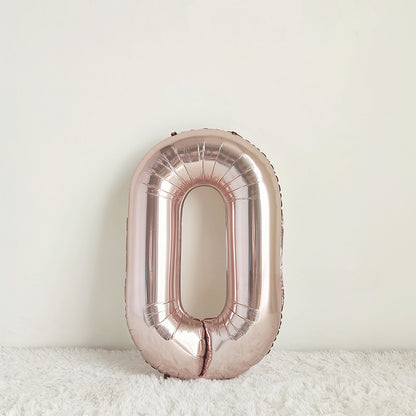 40 Inch Rose Gold Big Number Balloon