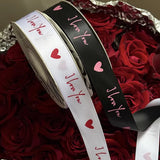 Load image into Gallery viewer, I LOVE YOU Valentine's Day Ribbon (2.5cmx20Yd)