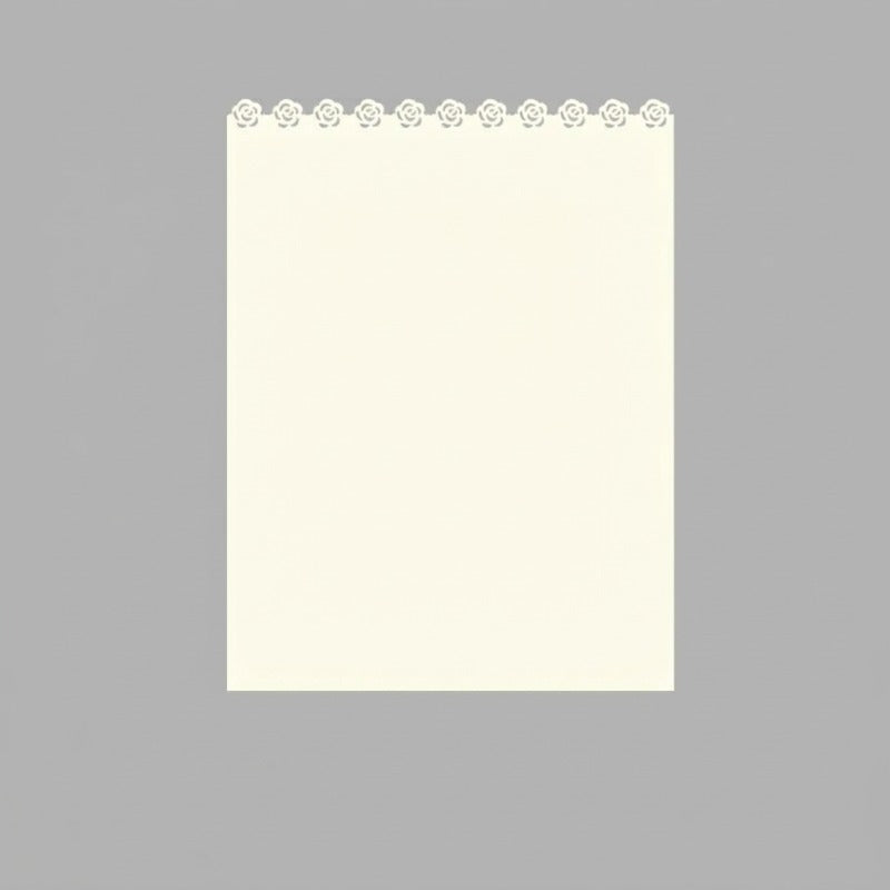 Laser-Cut Rose Edge Flower Wrap Paper Pack 24 (15" x 20")