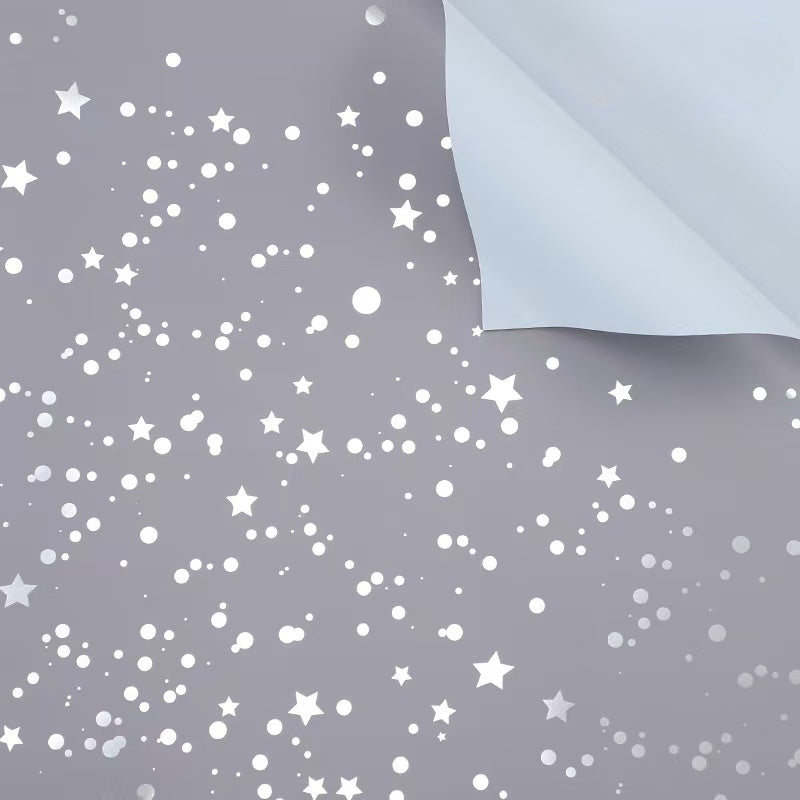 20pcs Dual-Color Starry Sky Bouquet Paper (57x57cm)