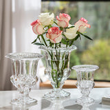 Load image into Gallery viewer, Pedestal Vintage Crystal Glass Urn Vase