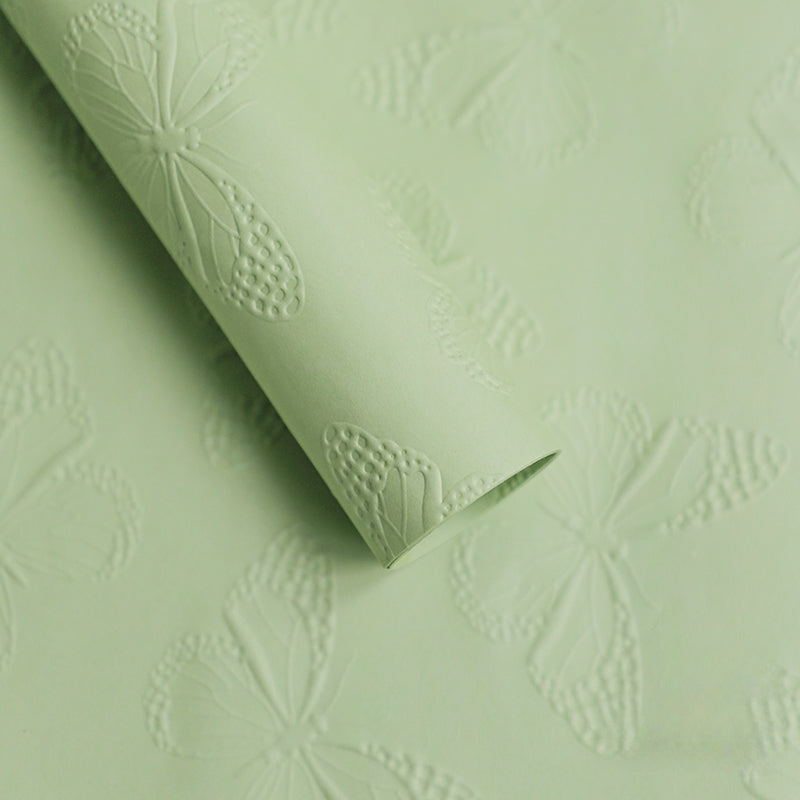 10pcs Butterfly Embossed Floral Wrap Paper (58x58cm)