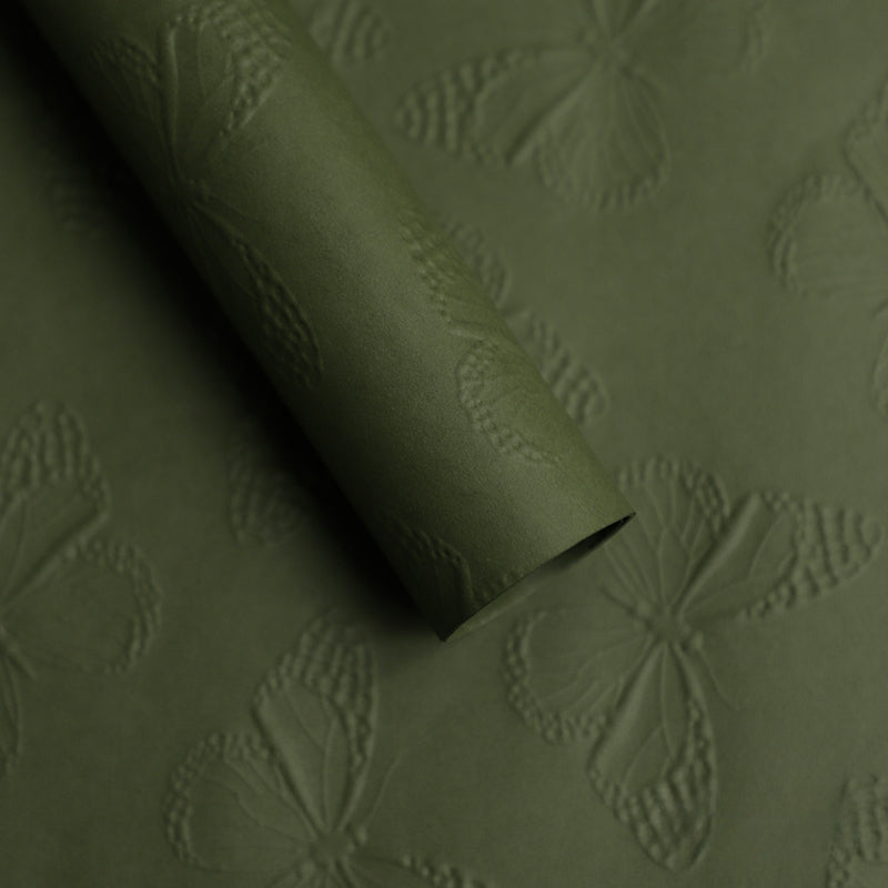 10pcs Butterfly Embossed Floral Wrap Paper (58x58cm)