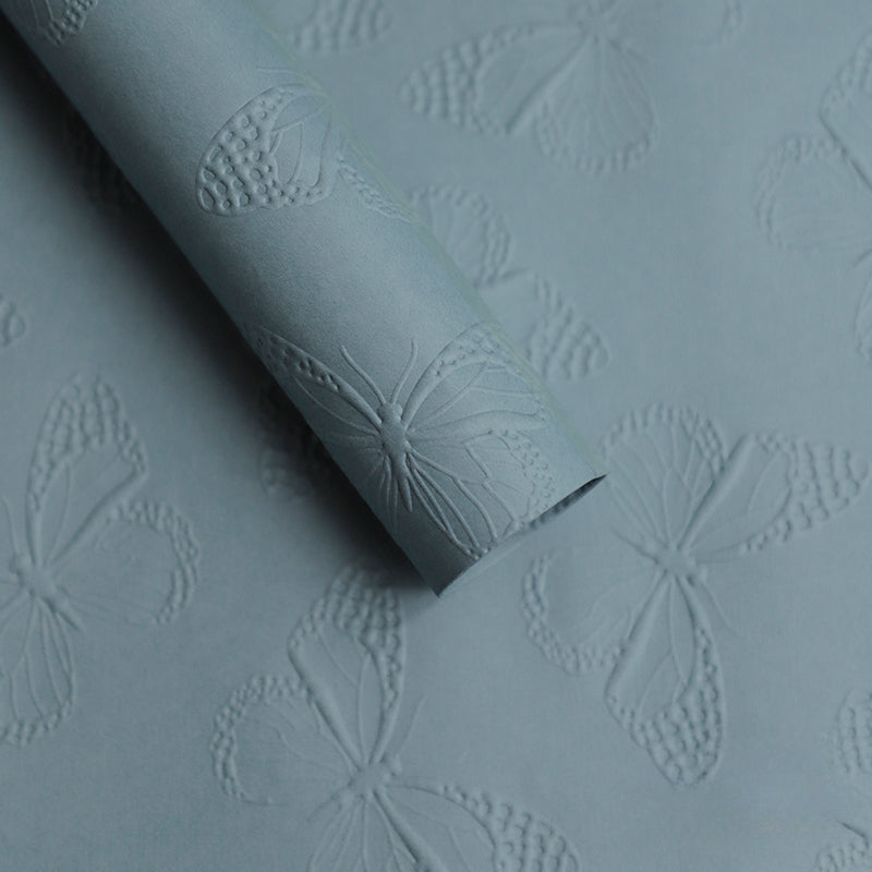 10pcs Butterfly Embossed Floral Wrap Paper (58x58cm)