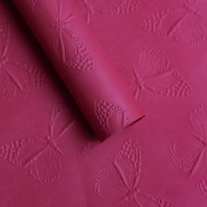 10pcs Butterfly Embossed Floral Wrap Paper (58x58cm)