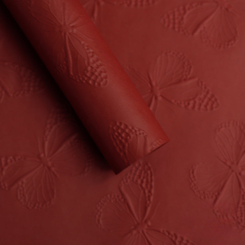 10pcs Butterfly Embossed Floral Wrap Paper (58x58cm)
