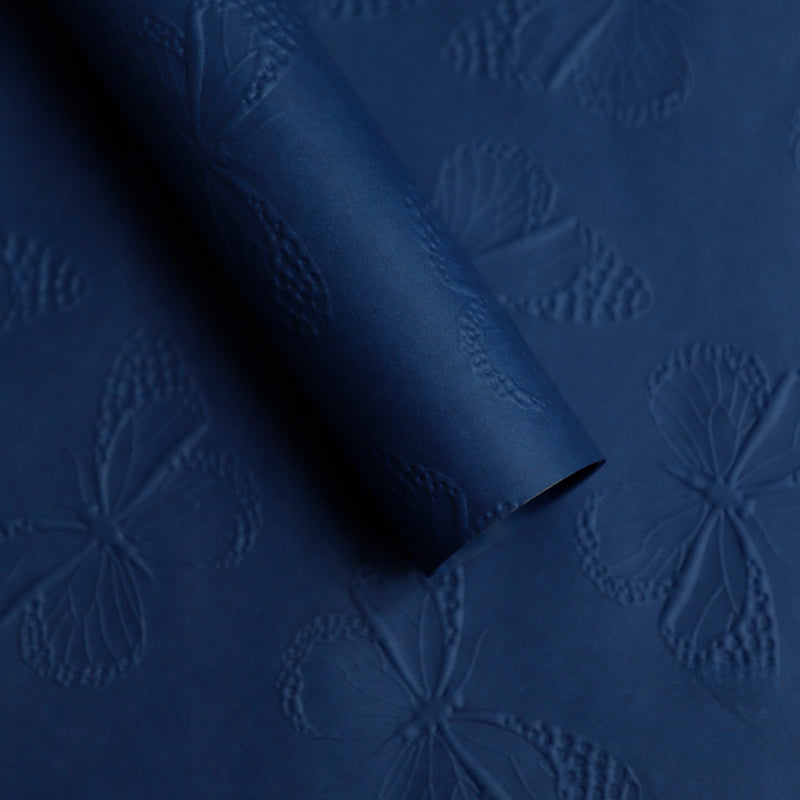 10pcs Butterfly Embossed Floral Wrap Paper (58x58cm)