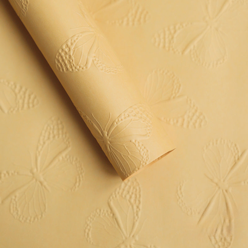 10pcs Butterfly Embossed Floral Wrap Paper (58x58cm)