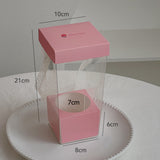 Load image into Gallery viewer, Transparent PVC Square Flower Gift Box Pack 10