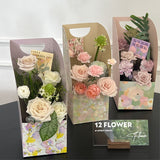 Load image into Gallery viewer, Elegant Square Flower Box with Handle Pack 3